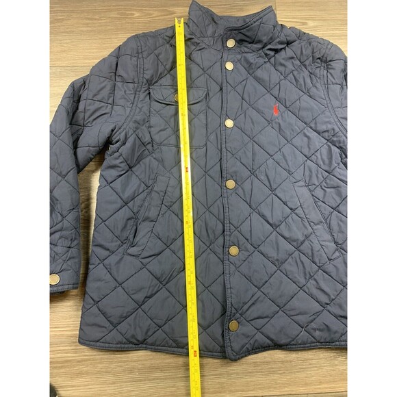 Ralph Lauren Polo Navy Blue Quilted Puffer Jacket, Child Youth SZ 14-16 - Picture 4 of 7
